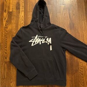 Vintage Stussy logo hoodie size large